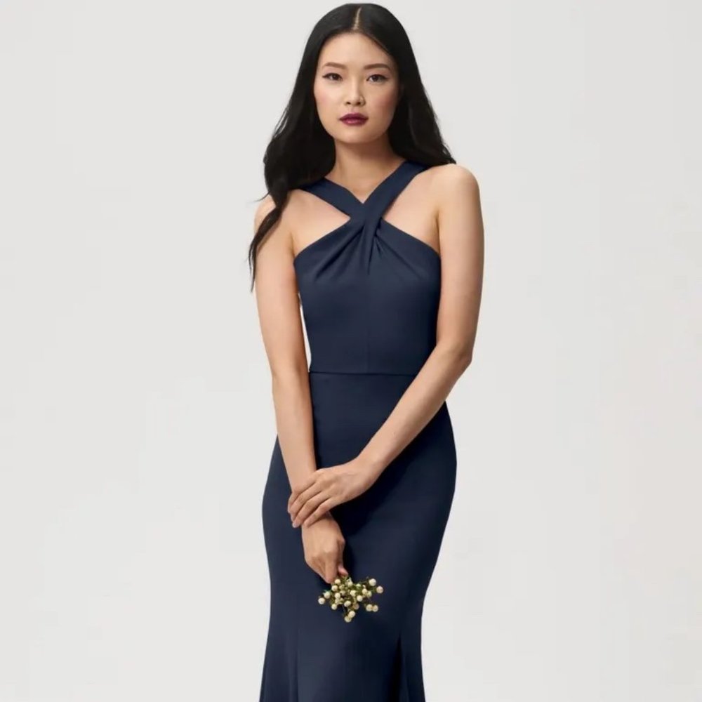 Jenny Yoo Kayleigh Bridesmaid Dress - Midnight